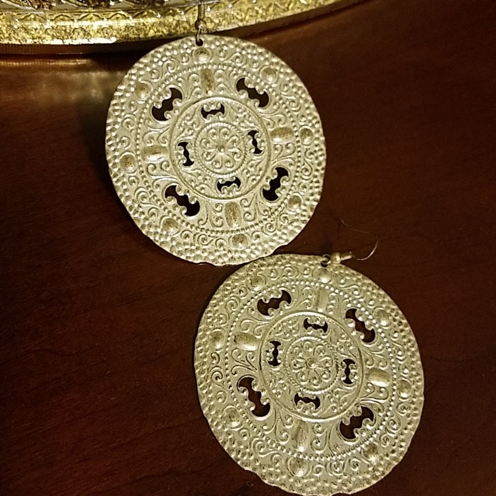 Silver earrings